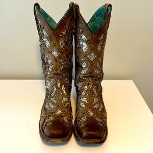 Corral handcrafted glitter boots